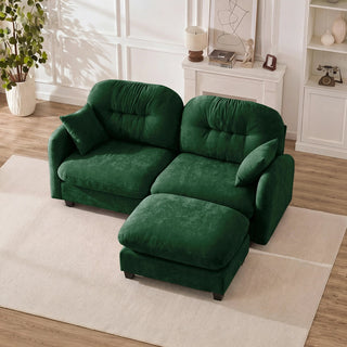 Mira Loveseat With Ottoman Dweva