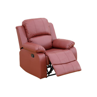 Red Semi PU And PVC 3-Piece Couch Living Room Sofa Set