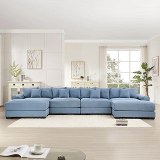 Velora Cloud Modular Sofa - Blue