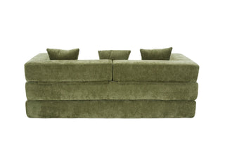 UNITED WE WIN Folding Sofa Bed with Pillows - Convertible Chair Floor Couch & Sleeping Mattress - Foldable Memory Foam Sleeper for Living Room/Dorm/Guest Room/Home Office/Apartment/Upstairs Loft Dweva