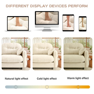 Mira Loveseat With Ottoman Dweva