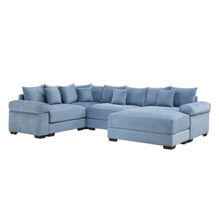 Velora Cloud Modular Sofa - Blue
