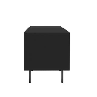 Modern TV Stand for 80'' TV with 2 Doors, Media Console Table, Entertainment Center with Large Storage Cabinet for Living Room, Bedroom