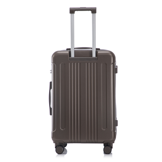20"/24"/28" 3 pcs/set in ABS Spinner Wheel Luggage, Carry on Suitcase, Matching Color, TSA Combination Lock (Brown) Dweva