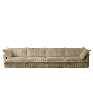 Slipcovered Fluffy Sofa - 4 Seat Dweva