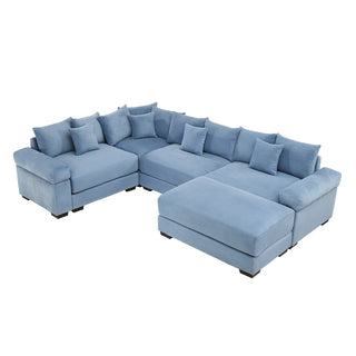 Velora Cloud Modular Sofa - Blue