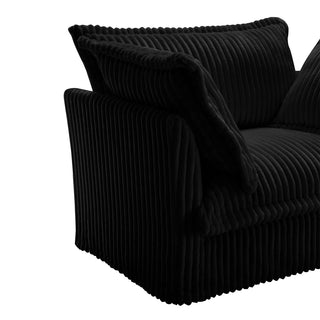 Slipcovered Fluffy Sofa - 2 Seat Dweva