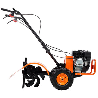 Heavy duty Power tiller, Rear Tine Tiller - 7HP Gas Engine 212CC, 20" Wide and 8" Deep Cultivator - Garden Soil Prep for Planters and Vegetable Beds and More. Dweva