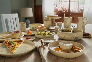 Handcrafted Ceramic Chip and Dip Bowl – Stylish Serving Bowl for Parties & Gatherings Dweva