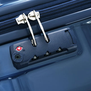 Luggage Set of 3, 20-inch with USB Port, Airline Certified Carry-on Luggage , ABS+PC Hard Shell Luggage with Spinner Wheels, Gradient Blue Dweva