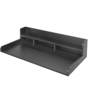 Washer Dryer Countertop with Non-slip Pads, Laundry Wood Shelf Topper with Edge, 54" Width x 27.5" Depth Double Layer Organizer for Washer and Dryer Laundry Hamper Counter Storage Organization (BLACK) Dweva