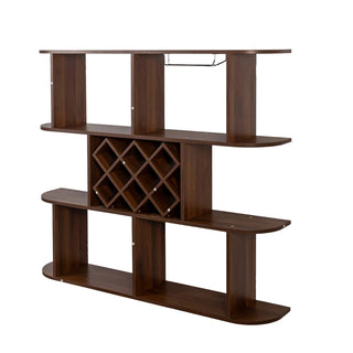 Large Wall Mounted 3 Tier Rustic Bottle Wine Rack,Multifunctional Wooden Wall Mounted Wine Rack,Storage Rack with Wine Glass Holder,mounted wall Storage winerack Rack for Home Bar Dining Room Decor Dweva