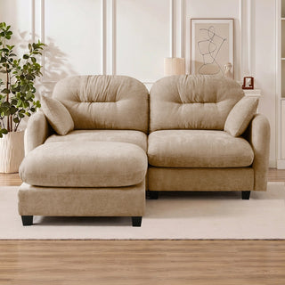 Mira Loveseat With Ottoman Dweva