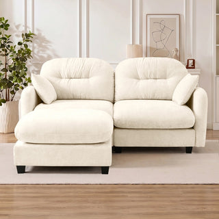 Mira Loveseat With Ottoman Dweva