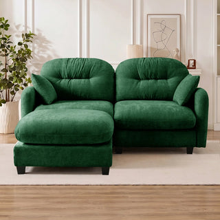 Mira Loveseat With Ottoman Dweva