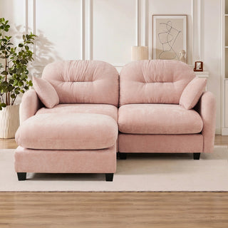 Mira Loveseat With Ottoman Dweva