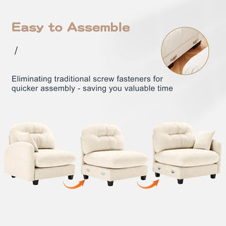 Mira Sofa With Ottoman Dweva