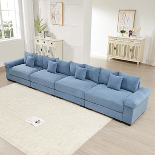 Velora Cloud Modular Sofa - Blue