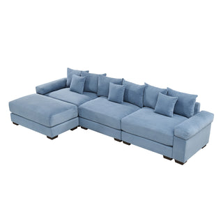 Velora Cloud Modular Sofa - Blue