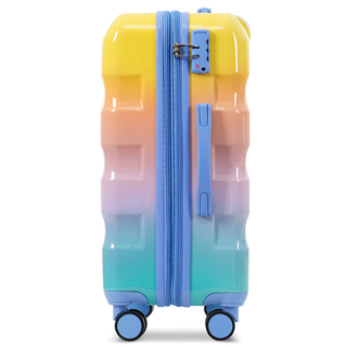 Luggage Set 3 Piece – Hardshell Suitcases with Spinner Wheels and TSA Lock, Lightweight Durable PC+ABS, Vibrant Glossy Expandable Design for Travel (20"/24"/28") Dweva