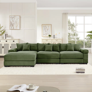 Velora Cloud Modular Sofa - Green