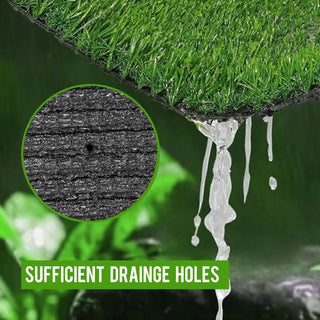 6ft x 10ftIdeal for Backyard, Garden, Lawn Landscape, Patio, Garden & Balcony Turf Mat - Thick Fake Faux Grass with Rubber Backing & Drainage Holes(Grass height 0.78 inches/2cm) Dweva