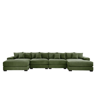 Velora Cloud Modular Sofa - Green