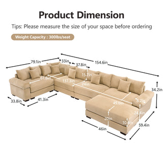 Velora Cloud Modular Sofa - Camel