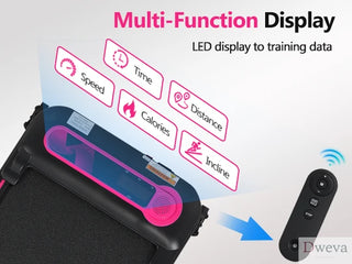 NEW Folding Walking Pad Under Desk Treadmill for Home Office -2.5HP Walking Treadmill With Incline 0.5-7.5MPH 300LBS Capacity Treadmill for Walking Running - Two Ways to Adjust Speed Dweva