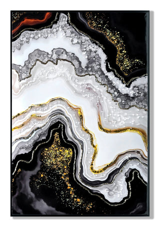 Luxury Crystal Pearl Oil Painting Wall Art Contemporary Hallway Decor Premium Canvas Mural for Modern Home Entrance and Corridor decorative picture painting Dweva