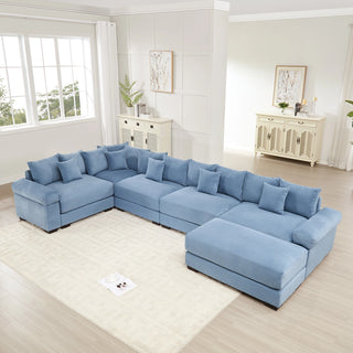 Velora Cloud Modular Sofa - Blue