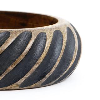 Dannel Handmade Wooden Bowl with Black Filler Dweva