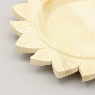 Handcrafted 13" Wood Charger Plate Wooden Dinning Placemat Artisan Wood Tableware Dweva