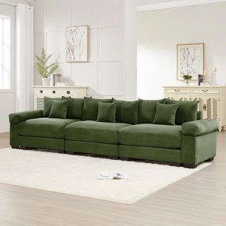 Velora Cloud Modular Sofa - Green