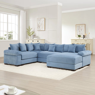 Velora Cloud Modular Sofa - Blue