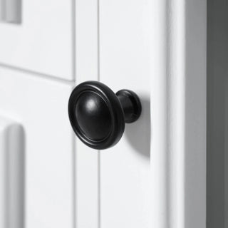 K&K 54.9" Kitchen Island with Drop Leaf, Power Outlet, Kitchen Storage Cart with 4 Door Shelves, Cross Barn Doors & Visual Glass Door, Rolling Kitchen Island on 4 Wheels for Kitchen, Dining Room,White Dweva