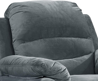 Felix Collection Contemporary Style Fabric Upholstered Living Room Electric Recliner Power Chair, Dark Grey Dweva