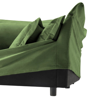 Slipcovered Fluffy Sofa - 2 Seat Dweva