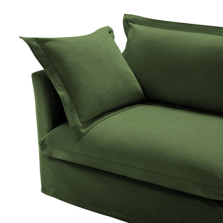 Slipcovered Fluffy Sofa - 3 Seat Dweva