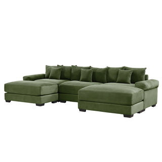 Velora Cloud Modular Sofa - Green