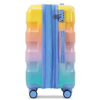 Luggage Set 3 Piece – Hardshell Suitcases with Spinner Wheels and TSA Lock, Lightweight Durable PC+ABS, Vibrant Glossy Expandable Design for Travel (20"/24"/28") Dweva