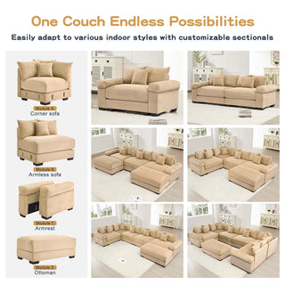 Velora Cloud Modular Sofa - Camel
