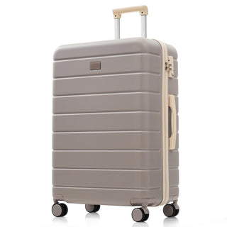Premium ABS Travel Luggage Set , 3-Piece TSA Lock Suitcase Ensemble with 20, 24, and 28 Inch Sizes with 360° Spinner Wheels, rosybrown Dweva