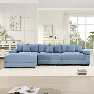 Velora Cloud Modular Sofa - Blue
