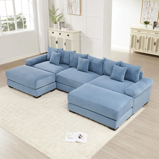 Velora Cloud Modular Sofa - Blue