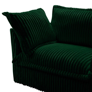 Slipcovered Fluffy Sofa - 3 Seat Dweva