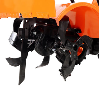 Heavy duty Power tiller, Rear Tine Tiller - 7HP Gas Engine 212CC, 20" Wide and 8" Deep Cultivator - Garden Soil Prep for Planters and Vegetable Beds and More. Dweva