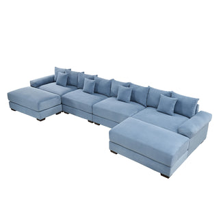 Velora Cloud Modular Sofa - Blue