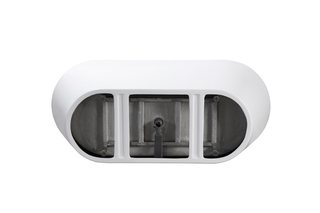 55" Acrylic Freestanding Bathtub, Stand Alone Soaking Tub, Glossy White Acrylic, Toe-tap Chrome Drain, cUPC Certified Dweva