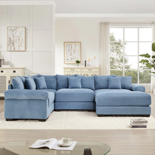 Velora Cloud Modular Sofa - Blue